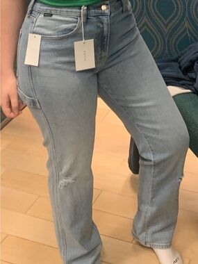 CELLO High Rise Straight Leg Carpenter Jeans